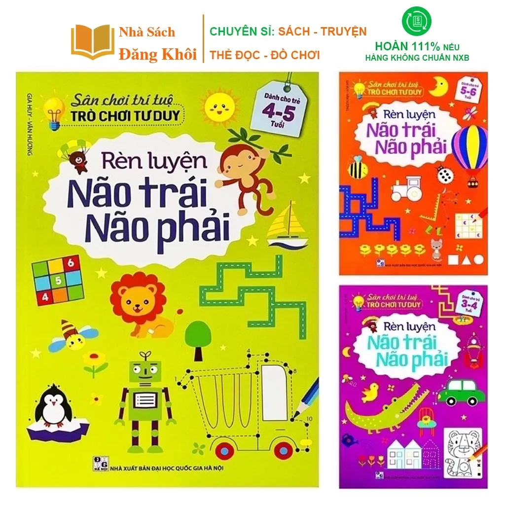 Ảnh Sách - Sân Chơi Trí Tuệ Rèn Luyện Não Trái Não Phải Cho Bé Từ 3-6 Tuổi 2