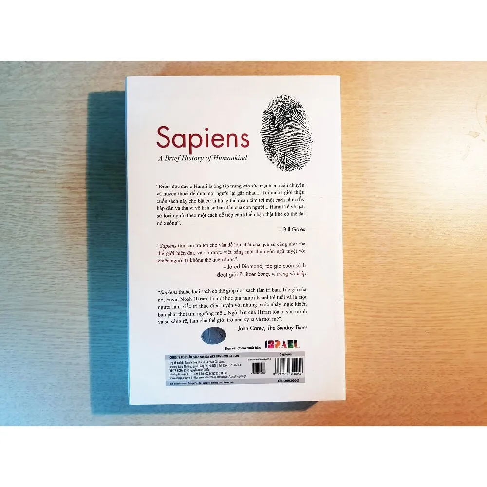 Ảnh Sách - Sapiens: Lược Sử Loài Người - Cuốn Sách Giải Mã Về Lịch Sử Phát Triển Của Loài Người 3