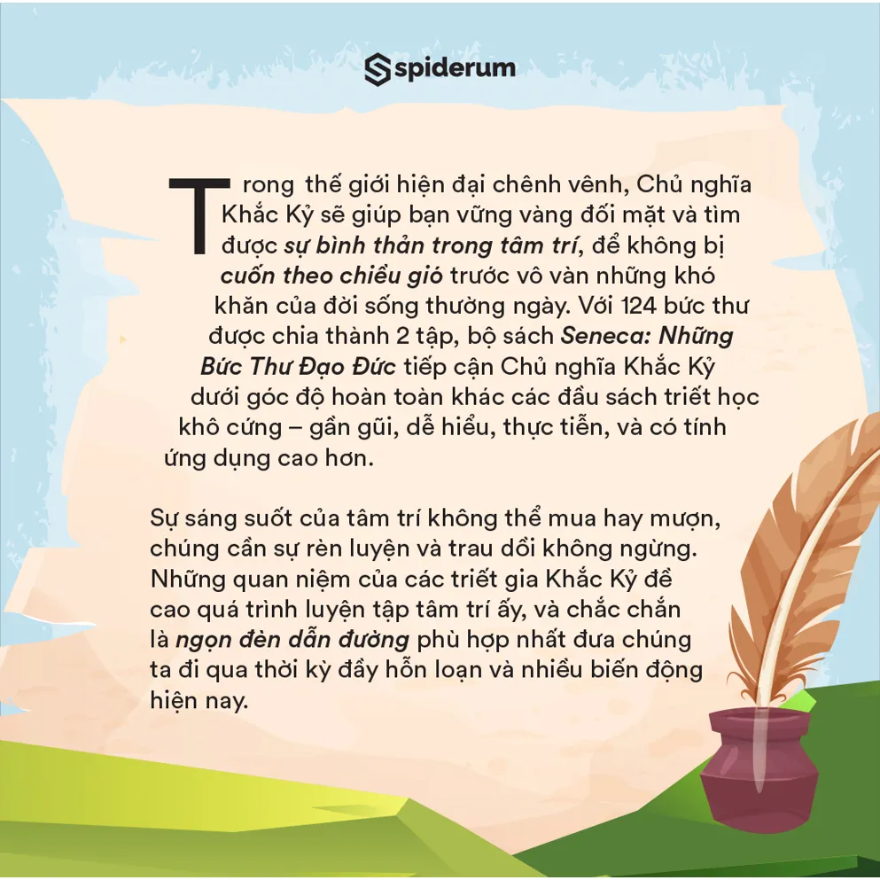 Ảnh Sách Seneca: Những Bức Thư Đạo Đức - Chủ Nghĩa Khắc Kỷ Trong Đời Sống - Đi tìm bình yên trong tâm trí (TB 179k) 3