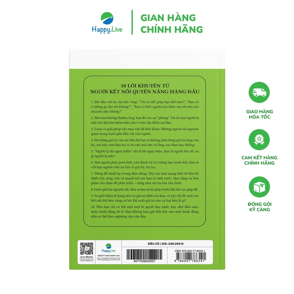 Ảnh Sách Siêu Cò - How To Be A Power Connector - Happy Live 2