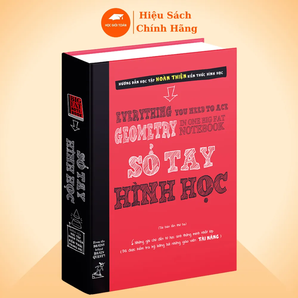 Ảnh Sách - Sổ Tay Hình Học, Tổng Hợp Kiến Thức Hình Học Từ Lớp 8 Đến THPT, Bìa Cứng, In Màu 1