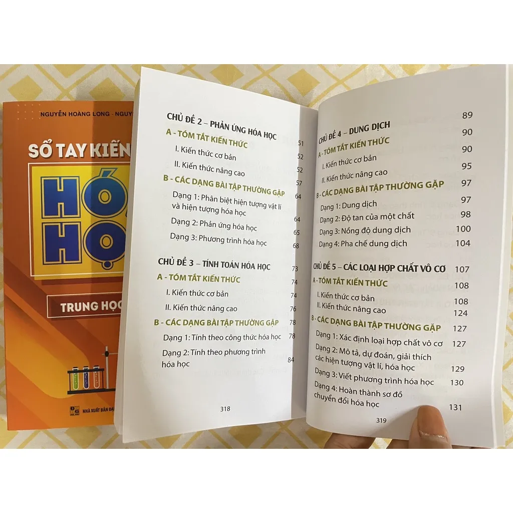 Ảnh Sách - Sổ tay kiến thức Hóa học Trung học cơ sở 4