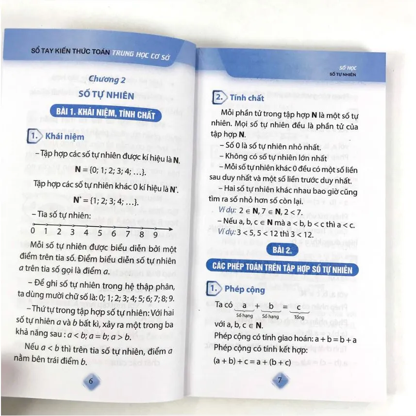 Ảnh Sách - Sổ tay kiến thức toán trung học cơ sở - B50 3