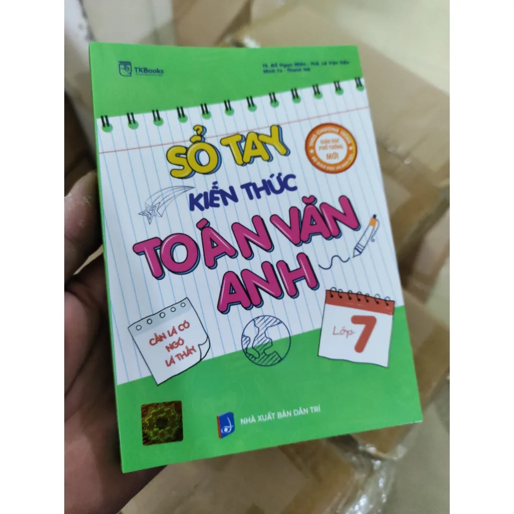 Ảnh Sách - Sổ tay kiến thức Toán – Văn – Anh Lớp 7 Theo Chương Trình Bộ Giá Dục 3