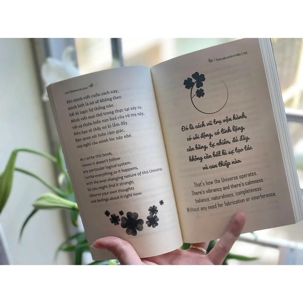 Ảnh Sách song ngữ Tình yêu luôn ở đây Observe and love (size 12*18) | Phương Bùi 2