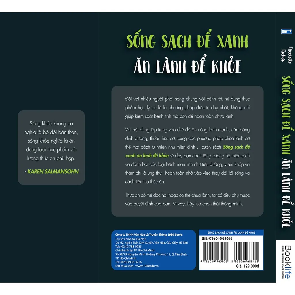 Ảnh Sách - Sống sạch để xanh ăn lành để khỏe 3