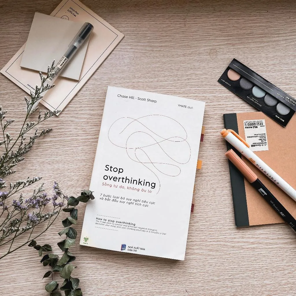 Ảnh Sách Stop Overthinking + Đừng Cố Làm Hài Lòng Tất Cả Mọi Người + Ta Tư Duy Ta Tồn Tại - YMATE 3