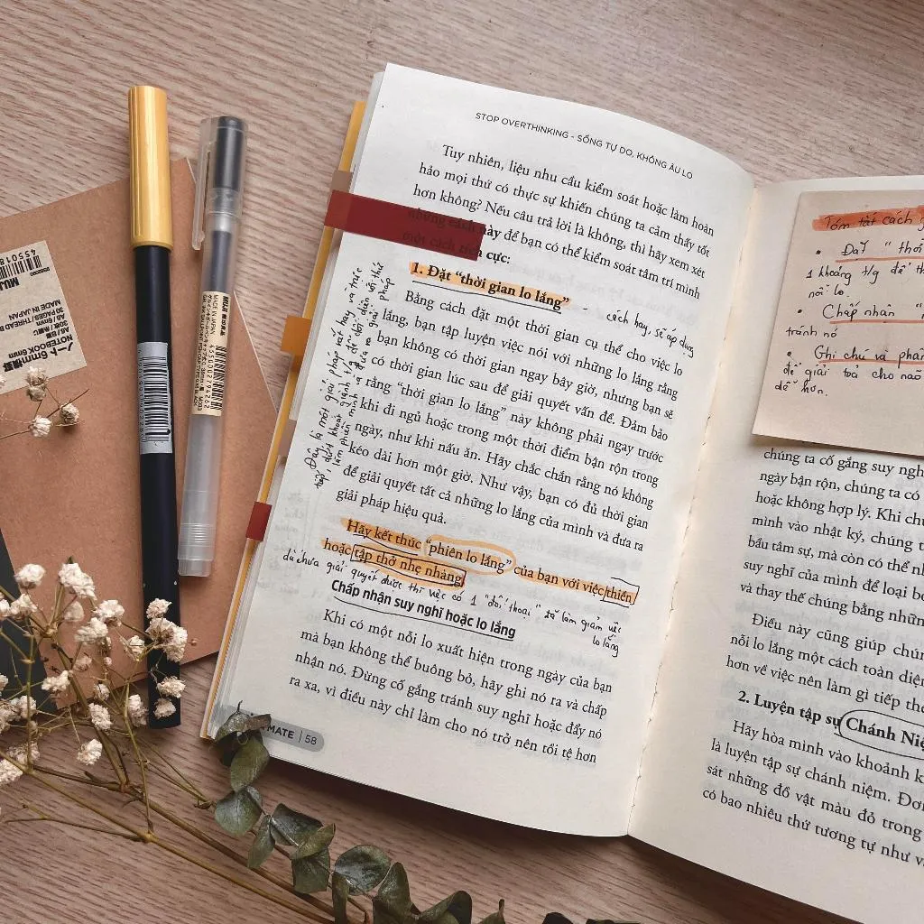 Ảnh Sách Stop Overthinking + Đừng Cố Làm Hài Lòng Tất Cả Mọị Người + Đắc Nhân Tâm - YMATE 3