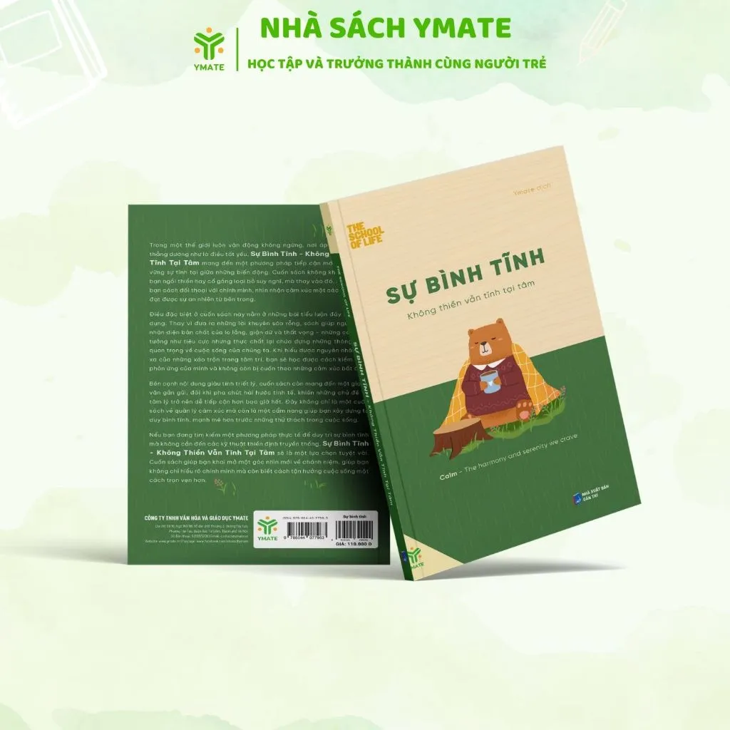 Ảnh Sách Sự Bình Tĩnh - Không Thiền Vẫn Tĩnh Tại Tâm - YMATE 1