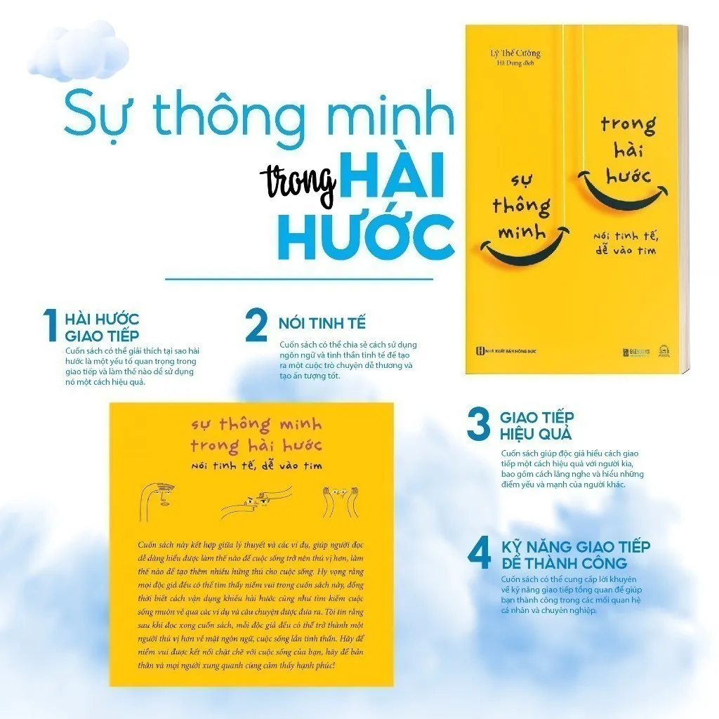 Ảnh Sách Sự Thông Minh Trong Hài Hước: Nói Tinh Tế, Dễ Vào Tim Phát triển bản thân Tác Giả Lý Thế Cường Bizbooks 3
