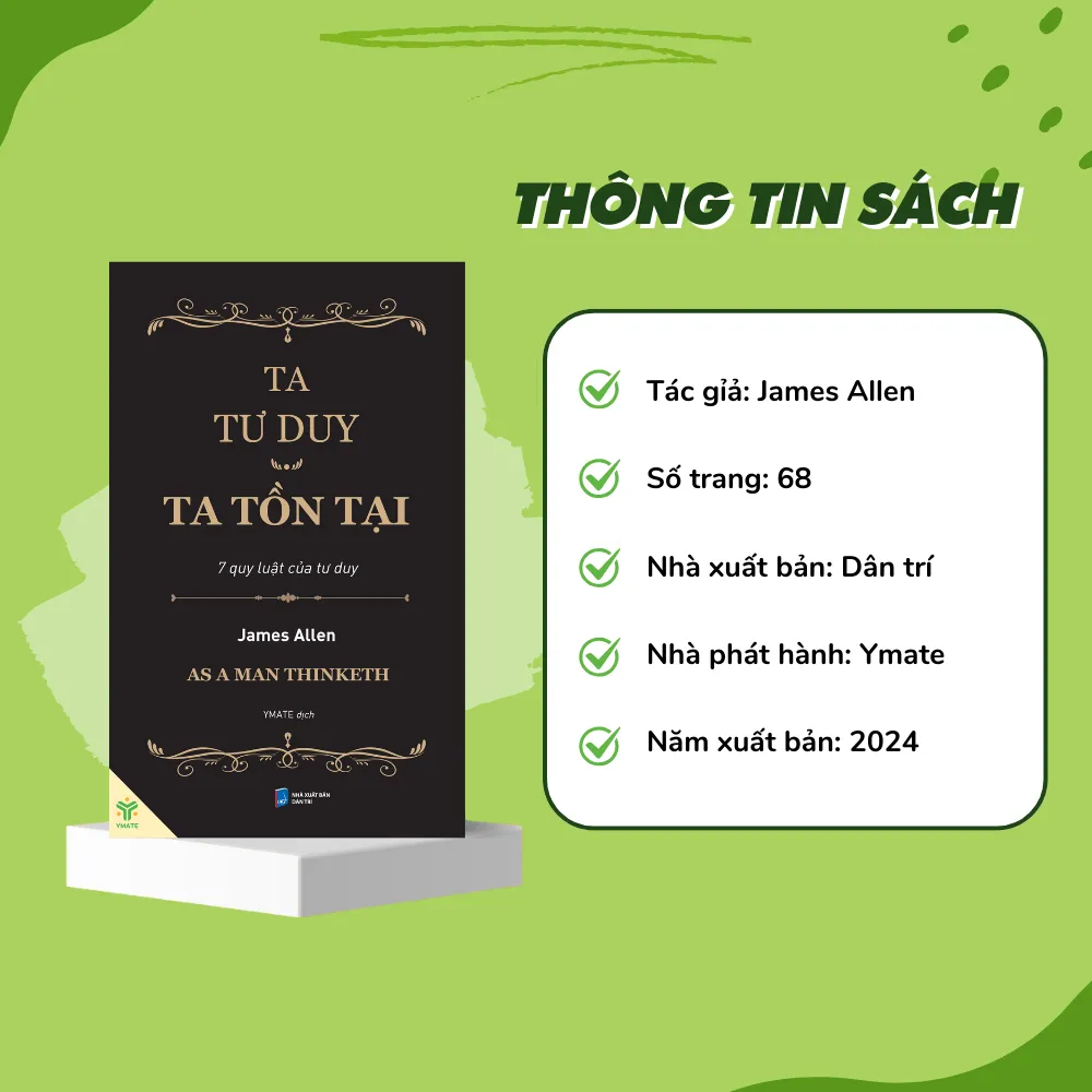 Ảnh Sách - Ta Tư Duy Ta Tồn Tại - Khi Người Ta Tư Duy - 7 Quy Luật Của Tư Duy - YMATE 4