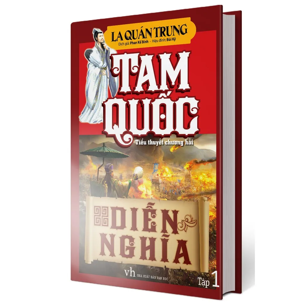 Ảnh Sách - Tam quốc diễn nghĩa trọn bộ 4 tập - bìa cứng 3