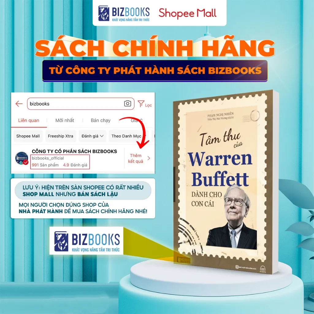Ảnh Sách - Tâm Thư Của Warren Buffett Dành Cho Con Cái - Tìm Ra Giá Trị Và Ý Nghĩa Thực Sự Của Cuộc Sống - Bizbooks 1