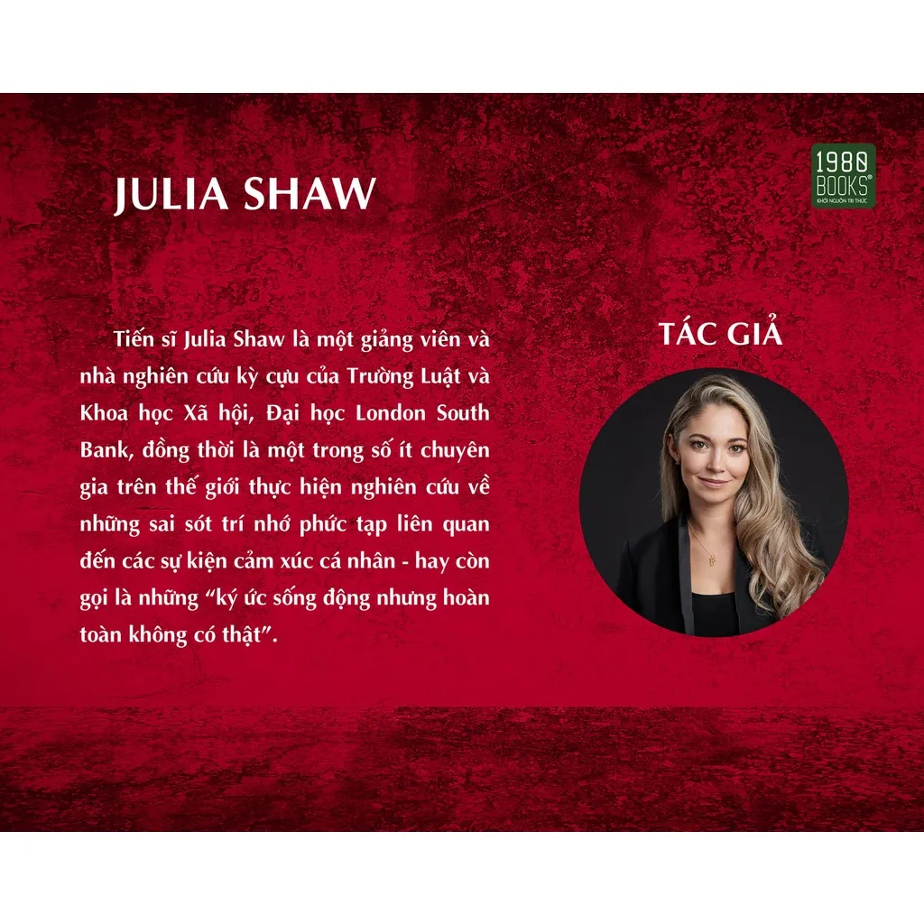 Ảnh Sách - Tâm trí và hành vi tội phạm - Julia Shaw (1980BOOKS HCM) 1