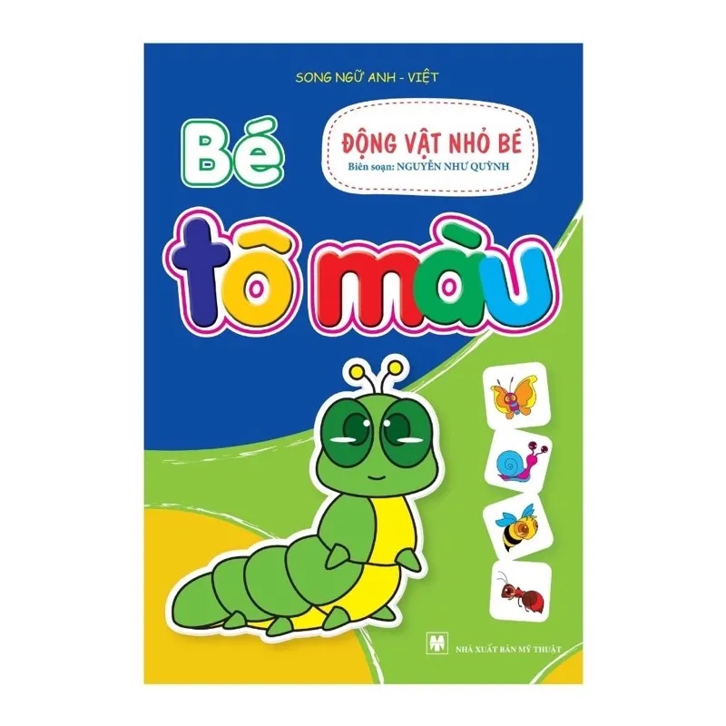 Ảnh Sách (Tặng Màu) - Bé Tô Màu (Bộ 20 Cuốn Dành Cho Trẻ 3-6 Tuổi Song Ngữ Việt Anh)- Tặng màu 3
