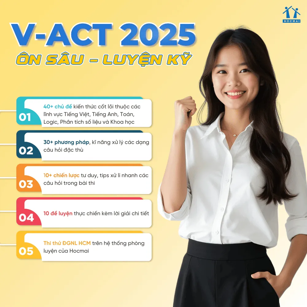 Ảnh Sách Tăng tốc luyện đề thi Đánh giá năng lực ĐHQGTPHCM - HOCMAI 2
