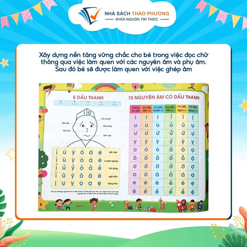 Ảnh Sách - Tập đánh vần Tiếng Việt theo sơ đồ tư duy phiên bản mới 4.0 (có âm thanh, quét mã QR) 2