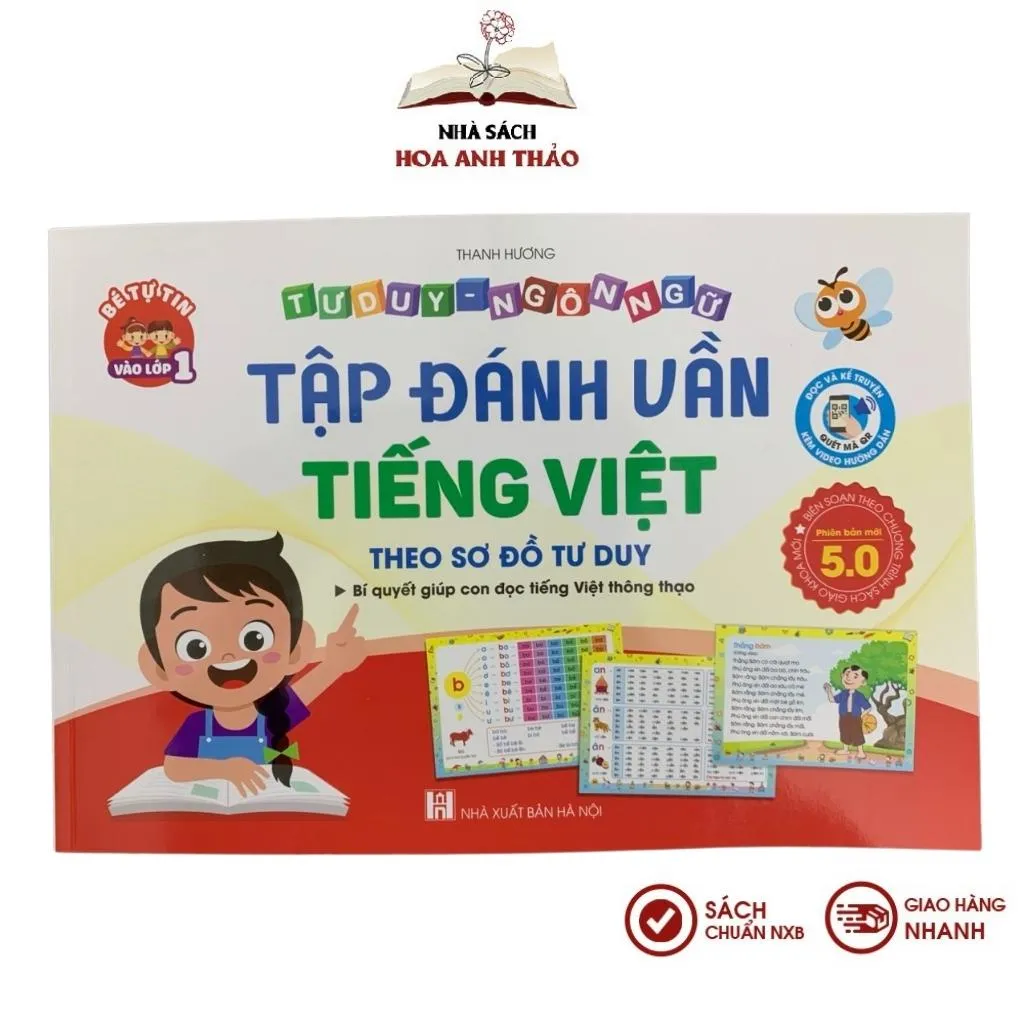 Ảnh Sách - Tập đánh vần Tiếng Việt Phiên bản 5.0 kèm file đọc và video hướng dẫn ghép vần cho bé 4-6 tuổi 3