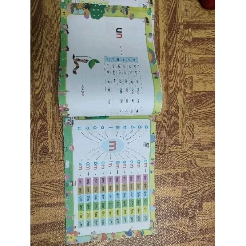 Ảnh Sách - Tập đánh vần tiếng việt phiên bản mới 2024 kèm file đọc quét mã QR và video hướng dẫn cách ghép vần 3