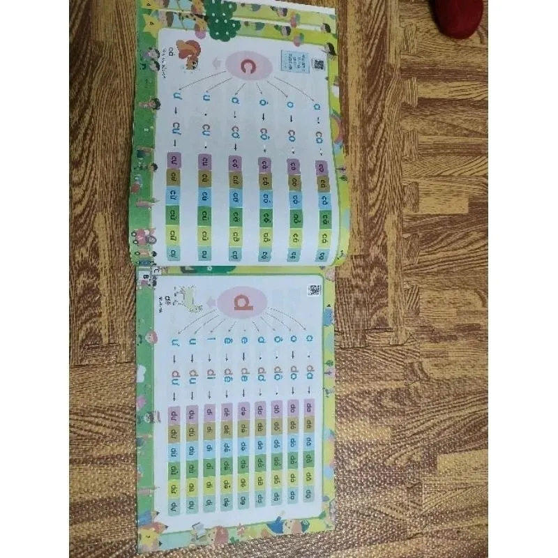 Ảnh Sách - Tập đánh vần tiếng việt phiên bản mới 2024 kèm file đọc quét mã QR và video hướng dẫn cách ghép vần 4