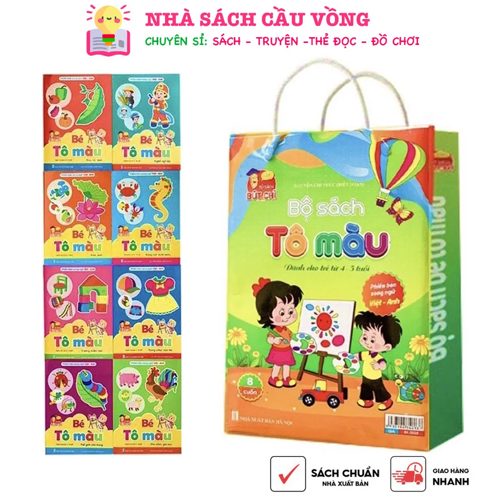 Review Bộ Sách Tập Tô Màu Song Ngữ Anh Việt Cho Bé 4-5 Tuổi | Học Mà Chơi Hiệu Quả