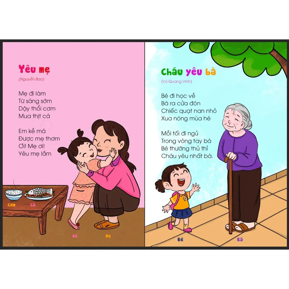 Ảnh Sách - Thơ Cho Bé Học Nói Bìa Cứng - Giúp Bé Phát triển IQ, EQ (cho bé từ 1 tuổi) 2