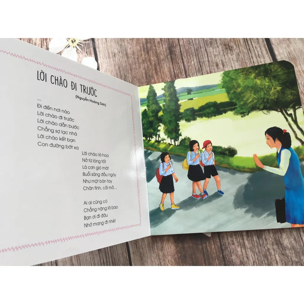 Ảnh Sách - Thơ Cho Bé Học nói (Dành Cho Bé 0-3 Tuổi các trang đều là bìa cứng chống nước) 1