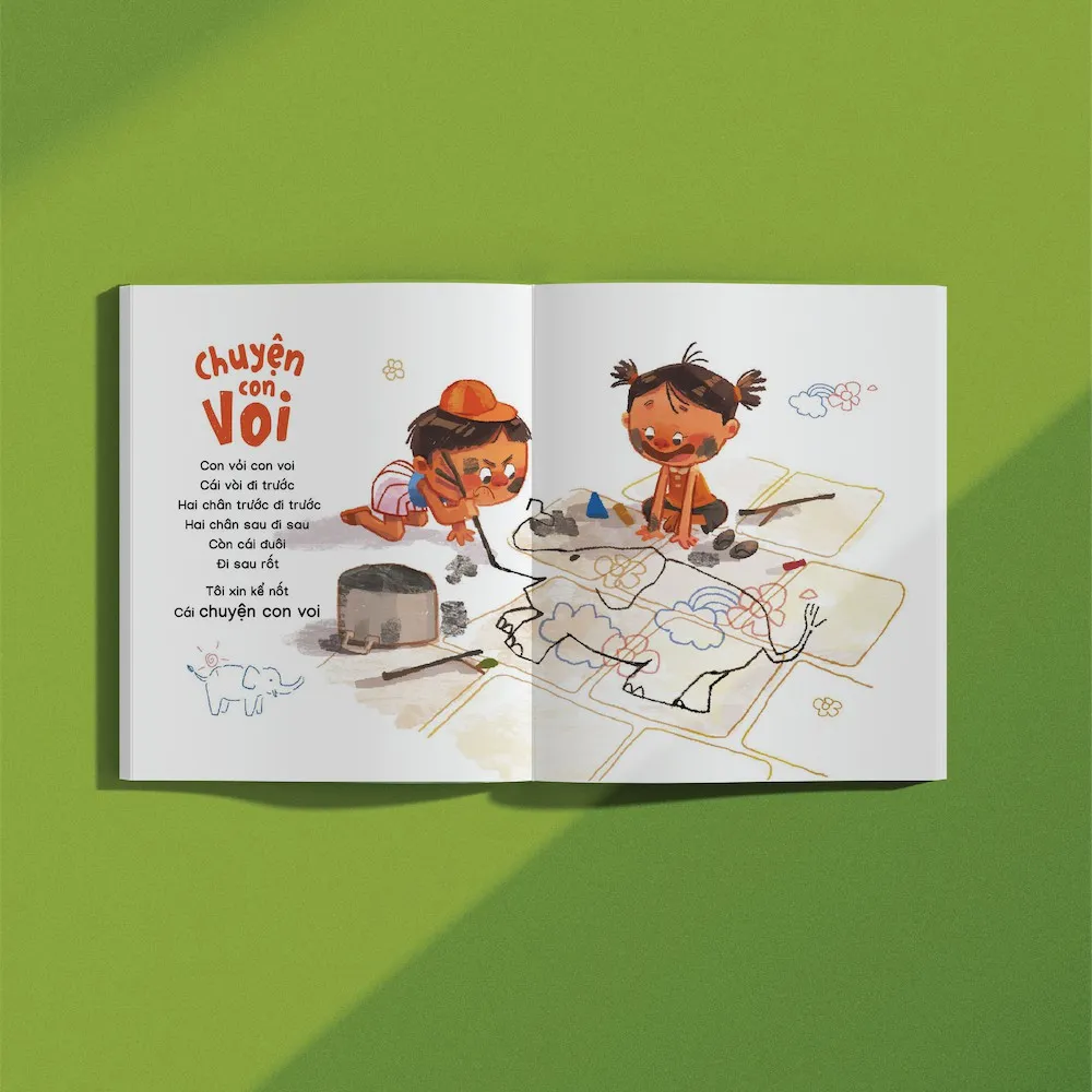 Ảnh Sách - Thơ tập nói ca dao "Ngày nào em bé cỏn con" - Crabit Kidbooks 2