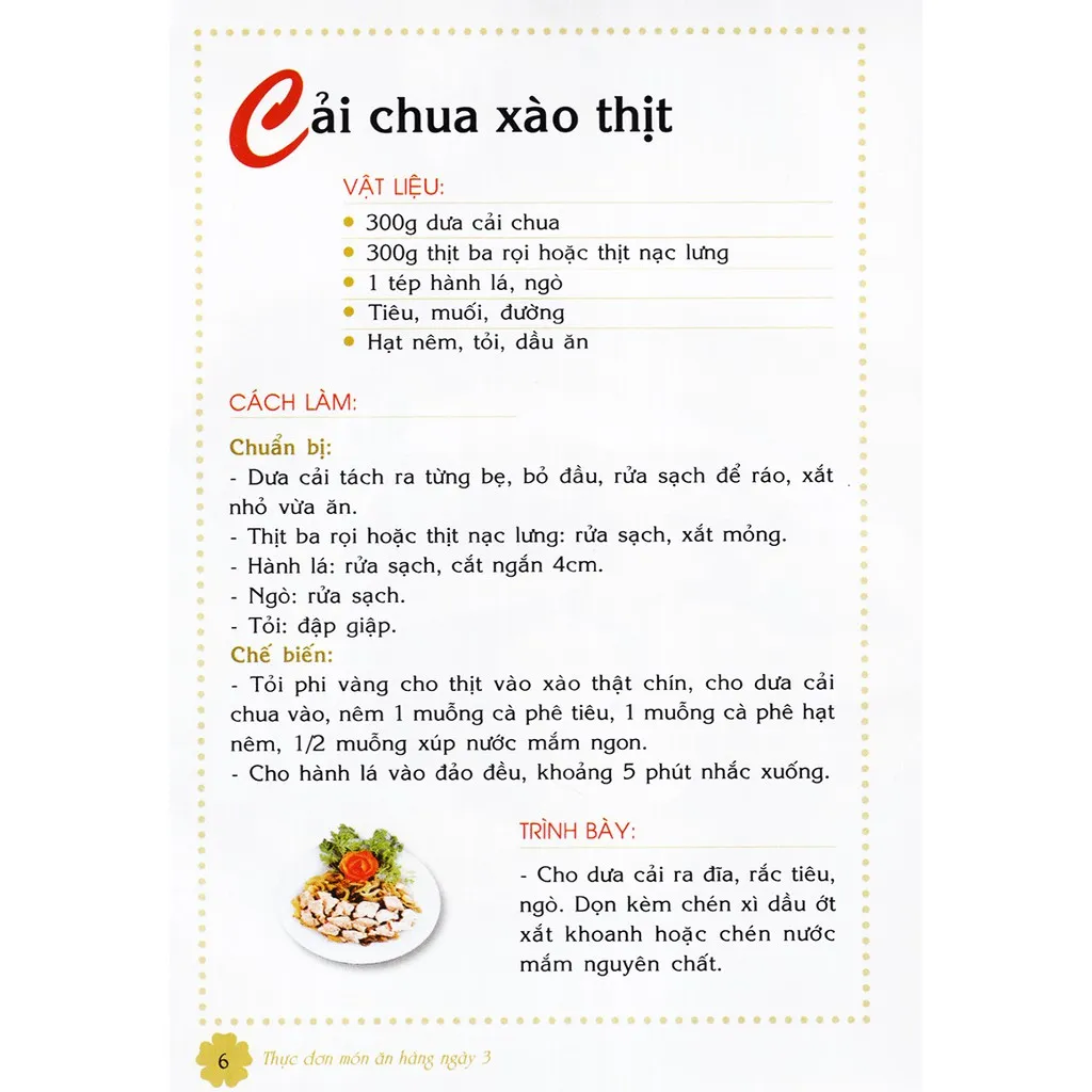 Ảnh Sách Thực Đơn Món Ăn Hàng Ngày Triệu Thị Chơi (Tập 3) 4