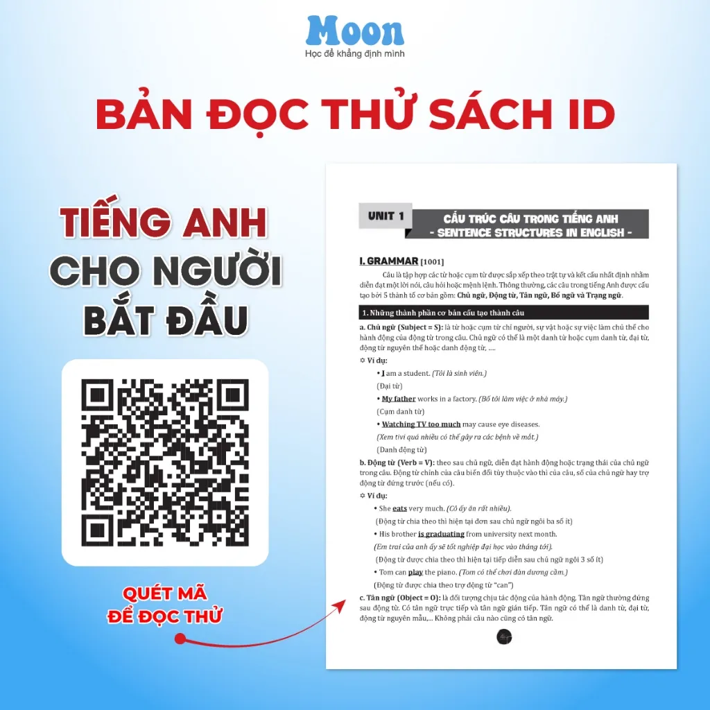 Ảnh Sách Tiếng Anh cho người bắt đầu cô Trang Anh ôn luyện thi THPTQG 2024 | Sach ID 2