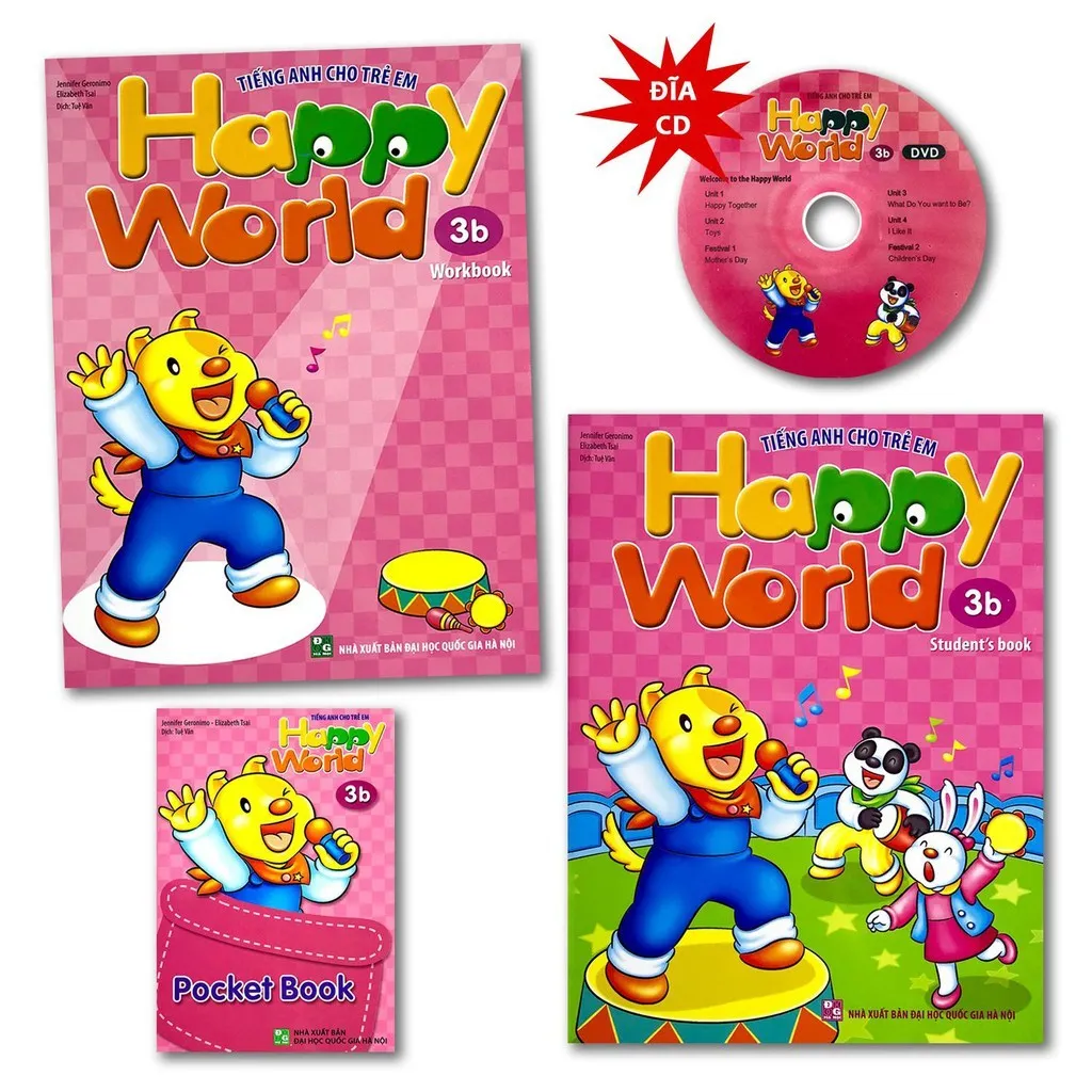 Ảnh Sách - Tiếng Anh cho trẻ em - Happy world - 1 tập giao ngẫu nhiên 1