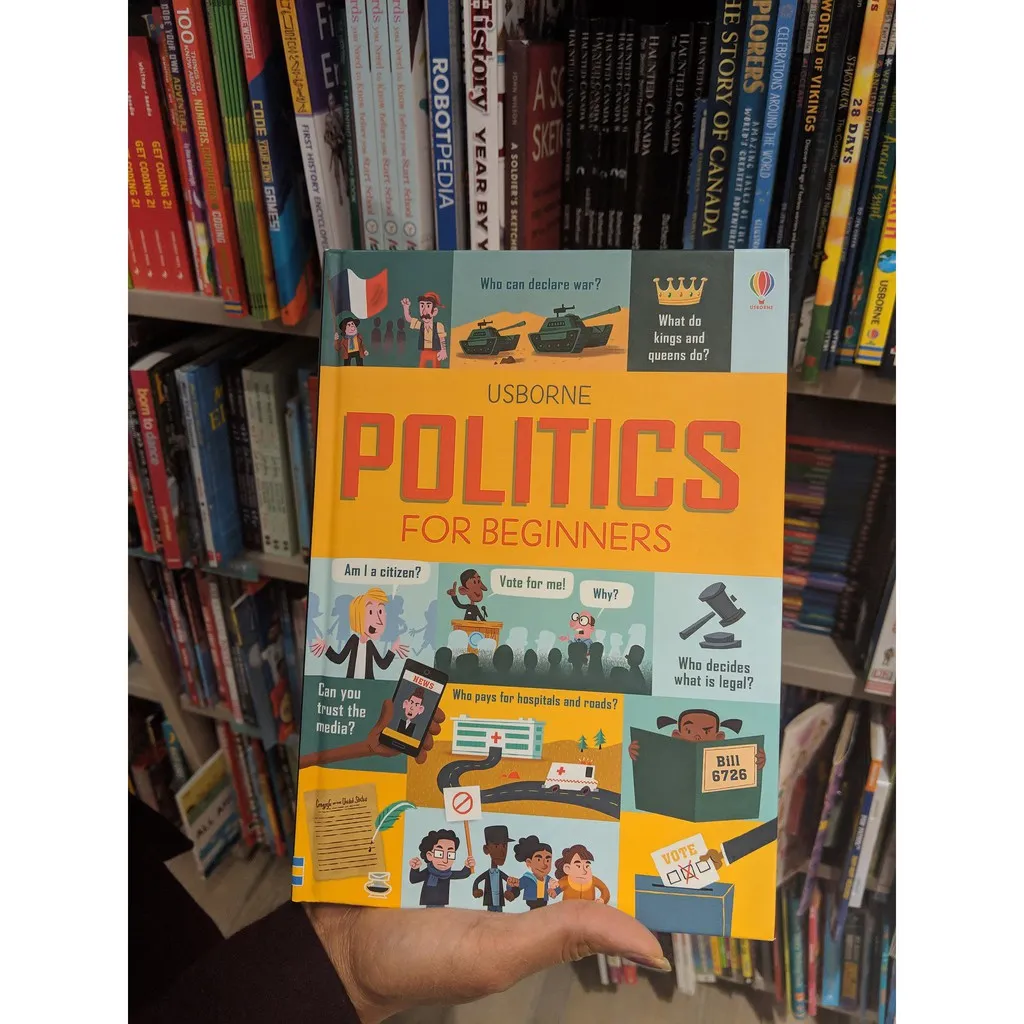 Ảnh Sách tiếng anh Politics for Beginers Usborne dành cho trẻ em, thiếu nhi, người học ngoại ngữ, học sinh trung học 1