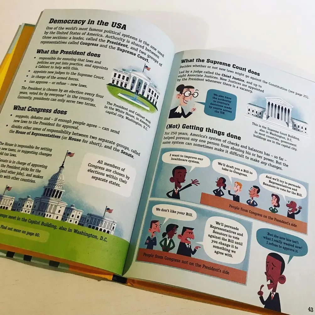 Ảnh Sách tiếng anh Politics for Beginers Usborne dành cho trẻ em, thiếu nhi, người học ngoại ngữ, học sinh trung học 3
