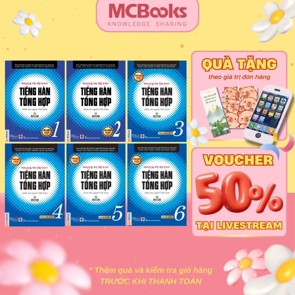 Ảnh Sách - Tiếng Hàn Tổng Hợp Dành Cho Người Việt Nam - Giáo trình kèm sách bài tập - MCBooks 1