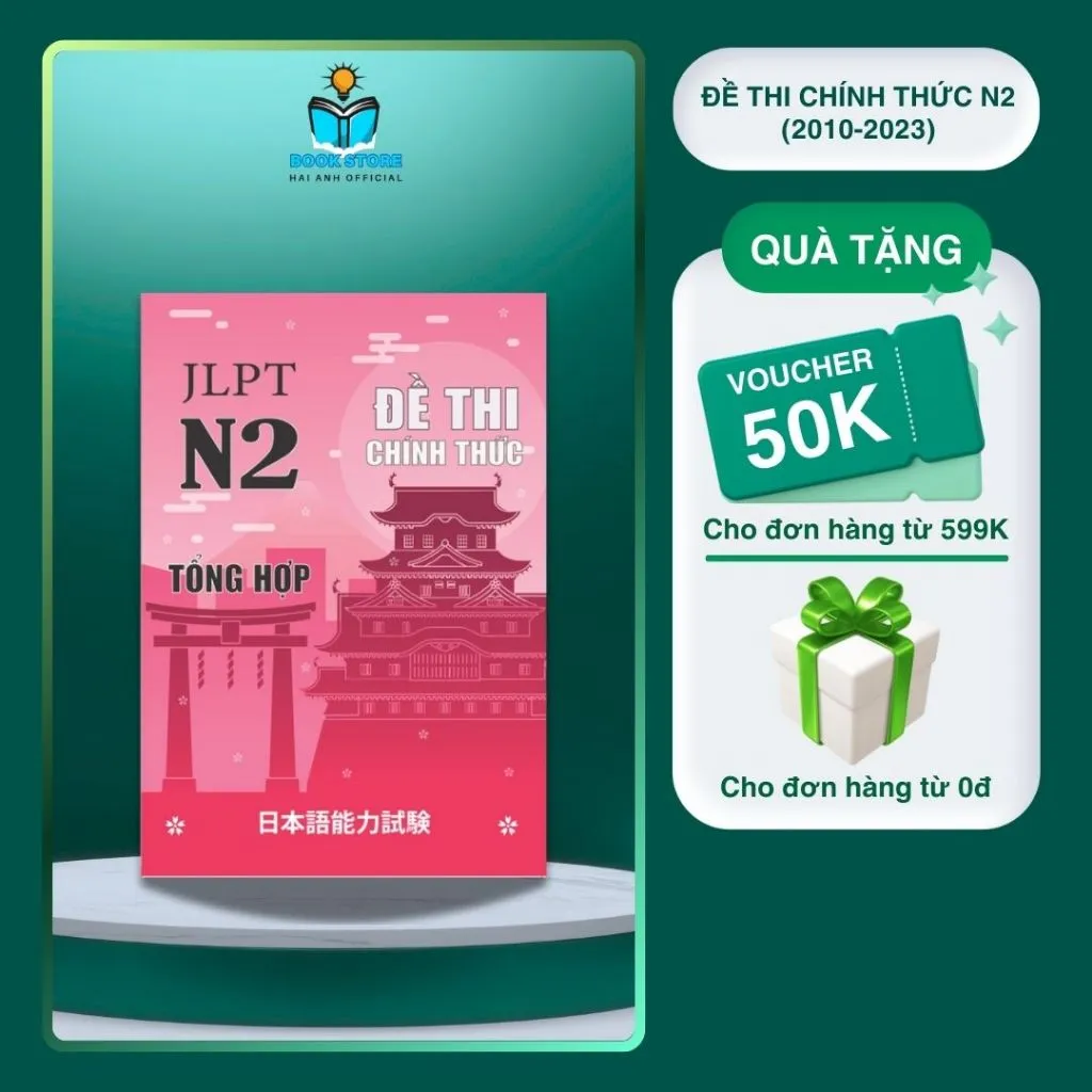Ảnh Sách tiếng Nhật Tổng hợp đề thi chính thức N123 3