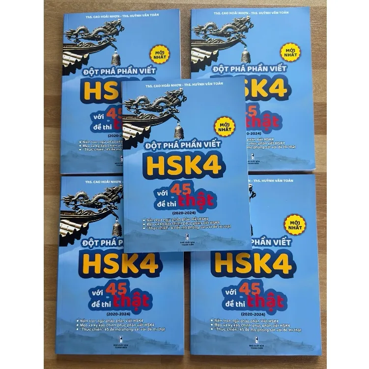 Ảnh Sách Tiếng Trung - Đột phá phần Viết HSK4 với 45 đề thi THẬT (2020-2024) 1