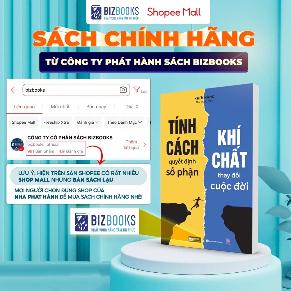 Ảnh Sách - Tính Cách Quyết Định Số Phận, Khí Chất Thay Đổi Cuộc Đời - Bizbooks 1
