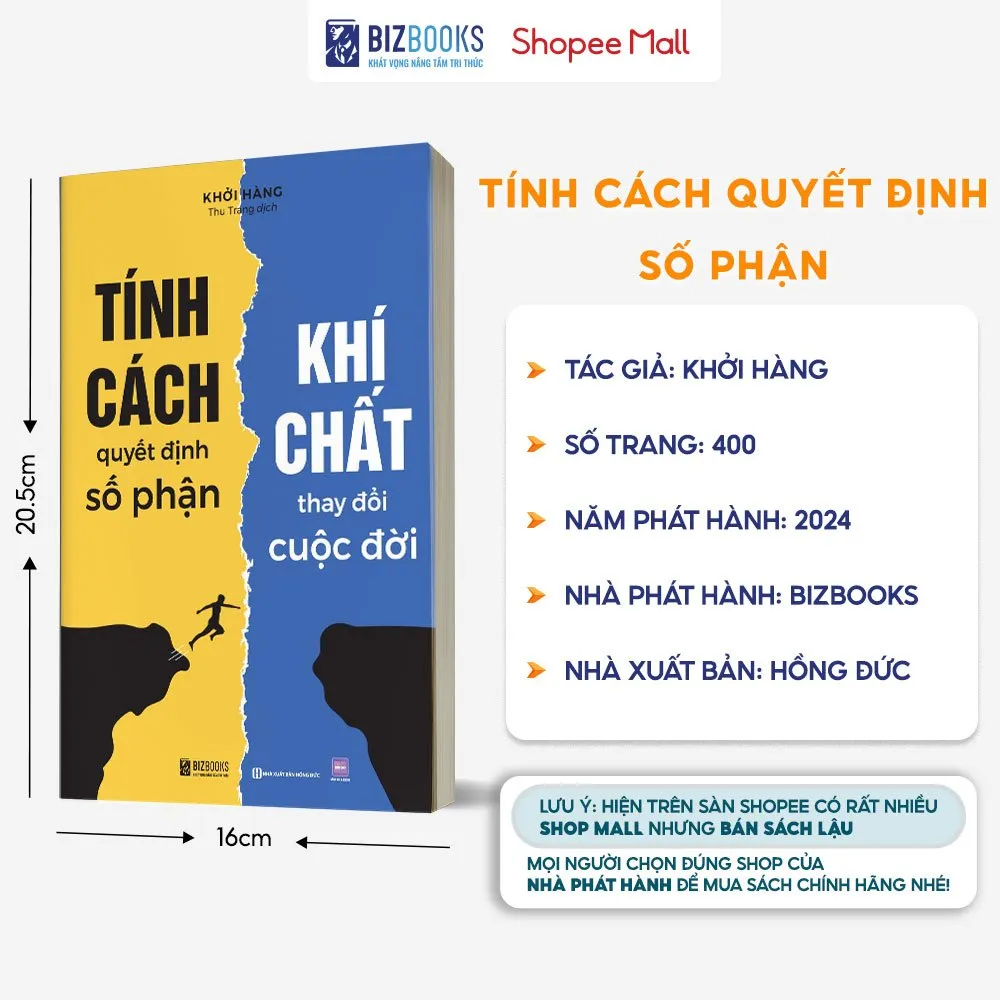 Ảnh Sách - Tính Cách Quyết Định Số Phận, Khí Chất Thay Đổi Cuộc Đời - Bizbooks 3