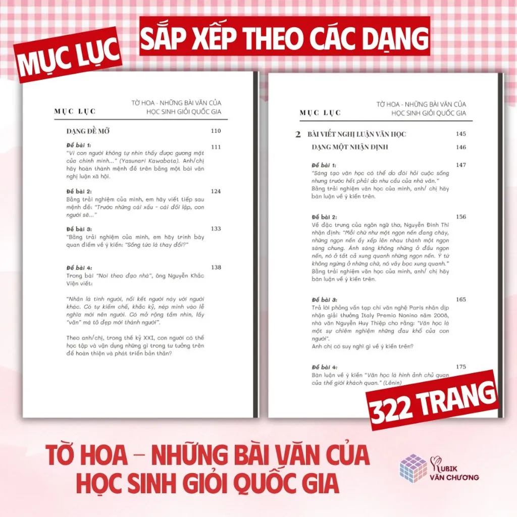 Ảnh Sách - Tờ Hoa - Những Bài Văn Của Học Sinh Giỏi Quốc Gia 1