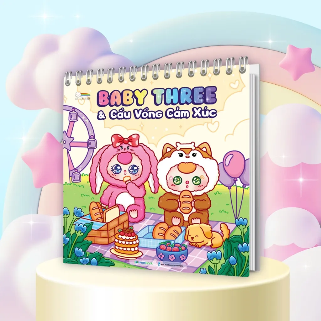 Ảnh Sách tô màu Baby Three & Cầu vồng cảm xúc 1
