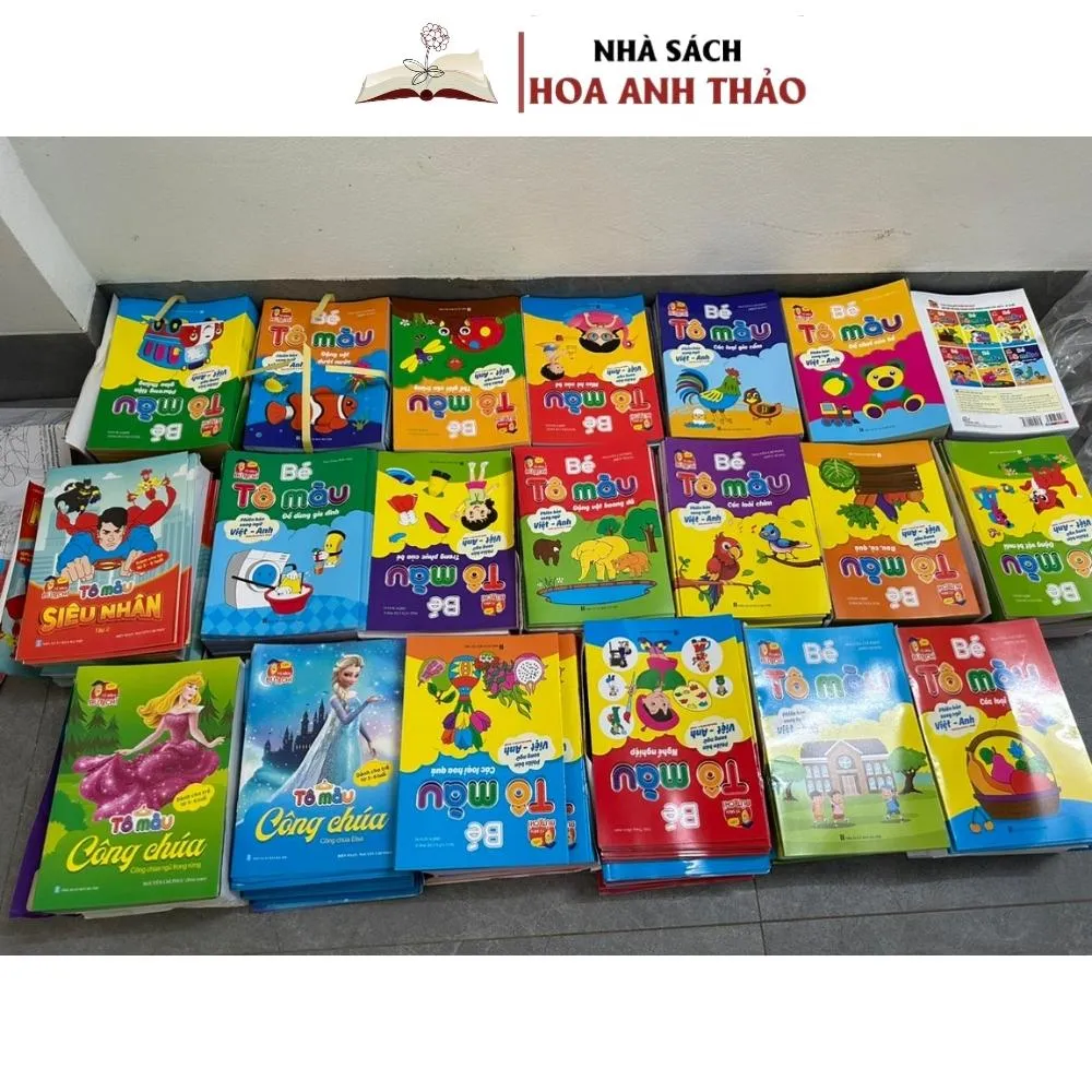 Ảnh Sách Tô Màu - Bộ 20 Cuốn Tô Màu Cho Bé Nhiều Chủ Đề Cho Bé Thoả Sức Sáng Tạo 2