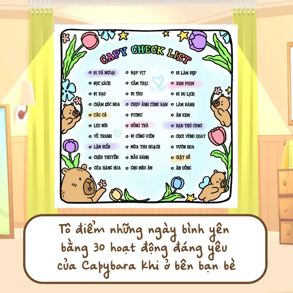 Ảnh Sách Tô màu  Capybara & Ngôi nhà hạnh phúc 3
