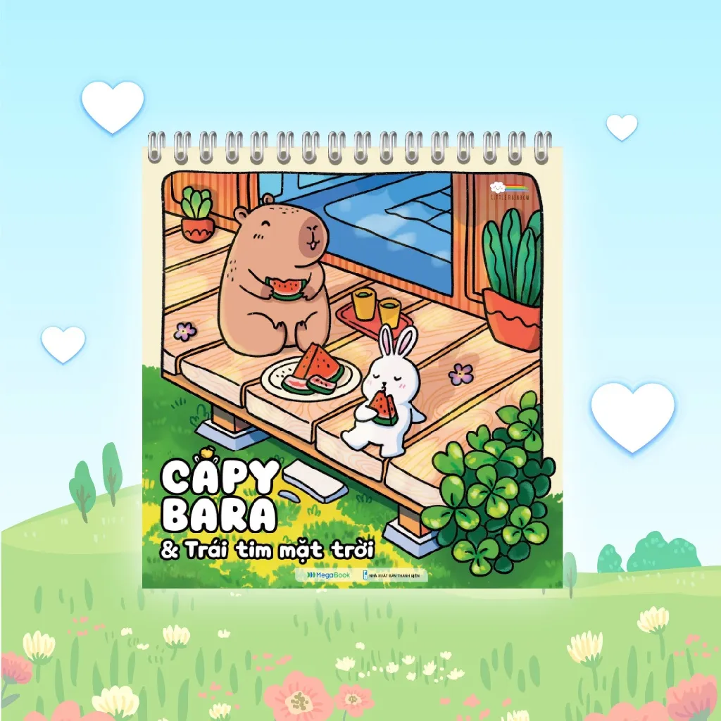 Ảnh Sách Tô màu Capybara & Trái tim mặt trời 2