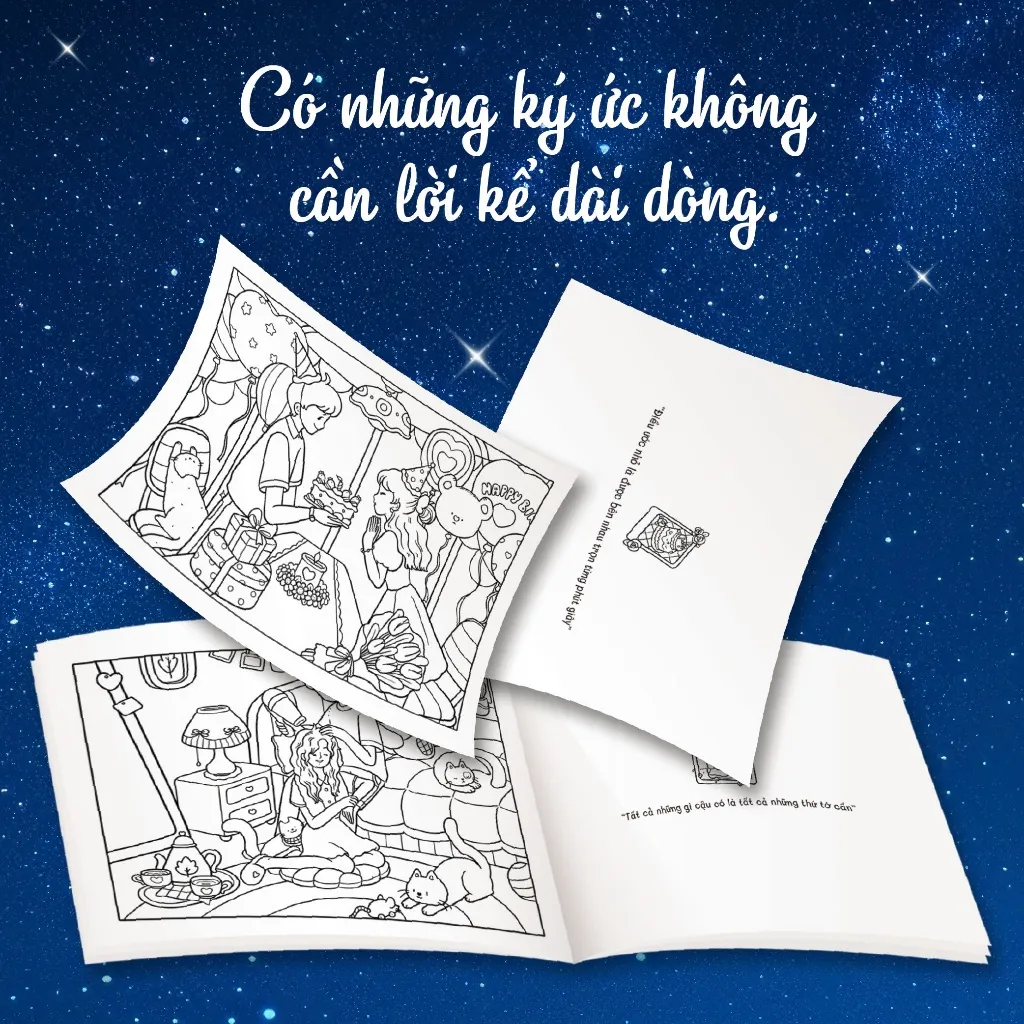 Ảnh Sách tô màu Cùng cậu ngắm sao trời (Tặng sticker) 4