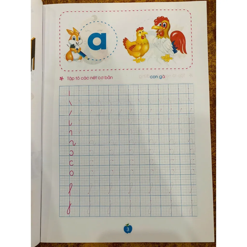 Ảnh Sách - Tô nét cơ bản, tập tô chữ, tô chữ hoa, tô chữ mẫu giáo (5 quyển) + bán kèm 1 bút chì 2B 4