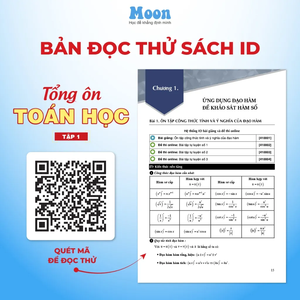 Ảnh Sách Toán 12 chương trình mới : Tổng ôn toán học ôn thi thpt quốc gia, đgnl sach ID 2