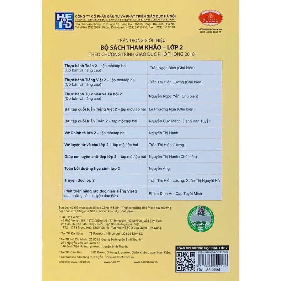 Ảnh Sách - Toán bồi dưỡng học sinh lớp 2 1