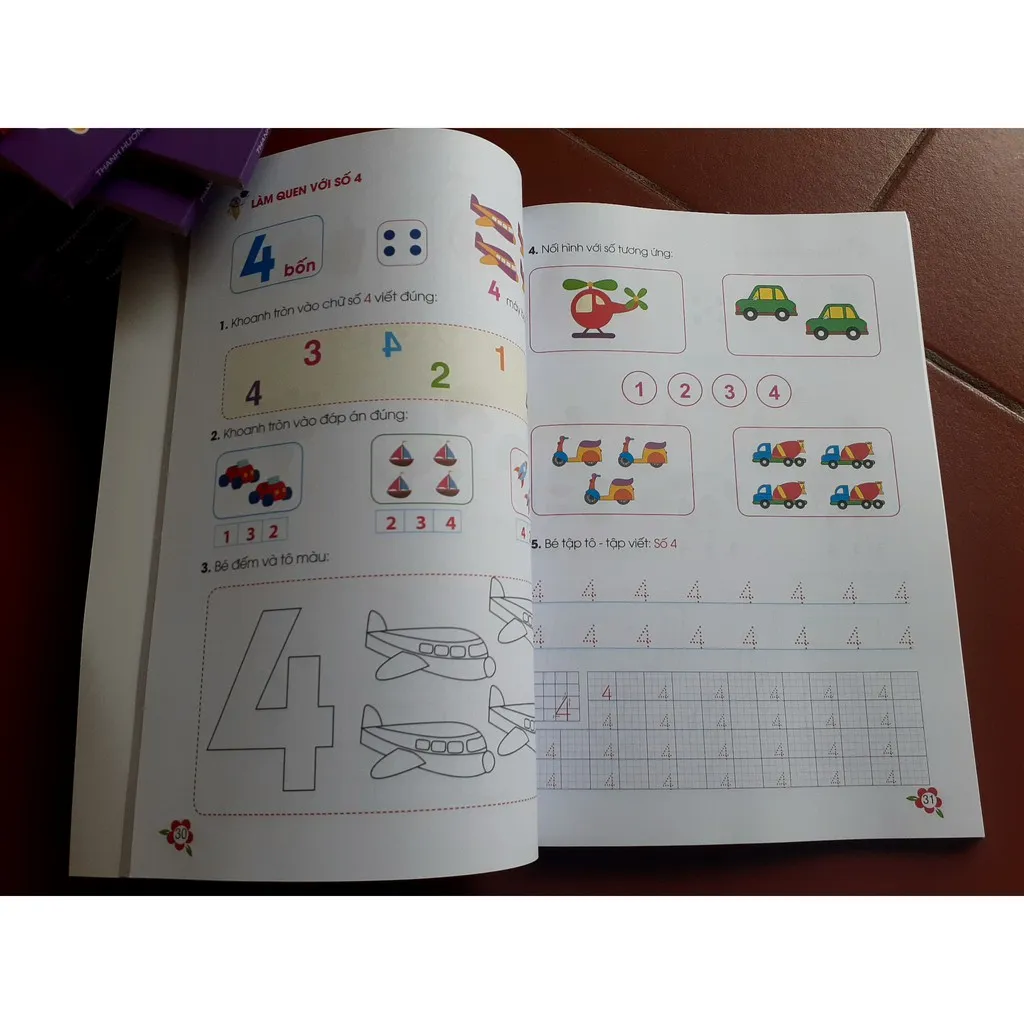 Ảnh Sách - Toán Tư Duy Dành Cho Trẻ Em 4-6 Tuổi ( Tặng Kèm Bộ Thẻ Bé Học Toán) 3