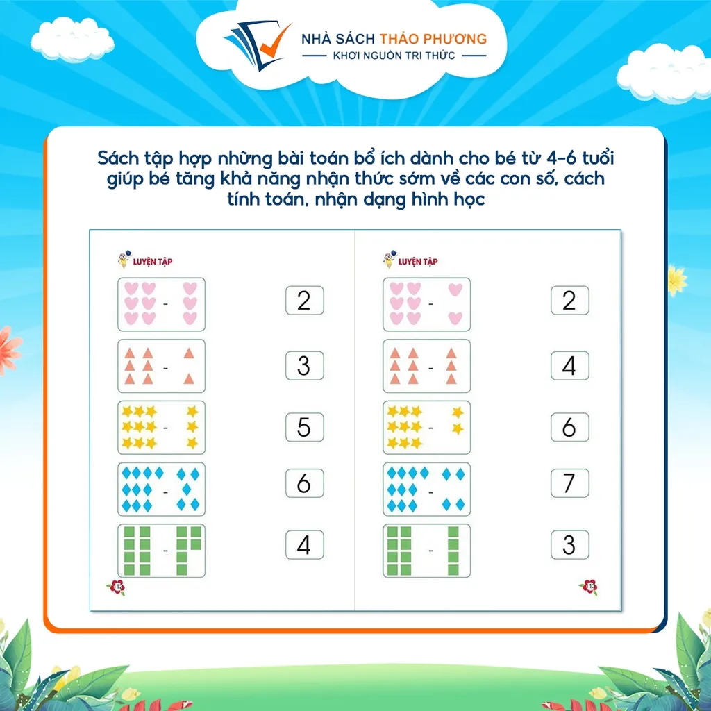 Ảnh Sách - Toán Tư Duy - Dành cho trẻ em từ 4 - 6 tuổi 3