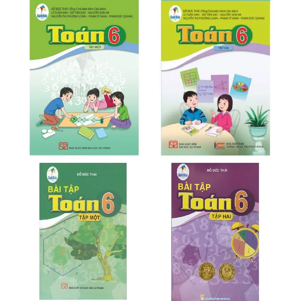 Ảnh Sách - Toán và bài tập toán lớp 6 /1+2 - chương trình cánh diều - bán kèm 1 quyển vở 1